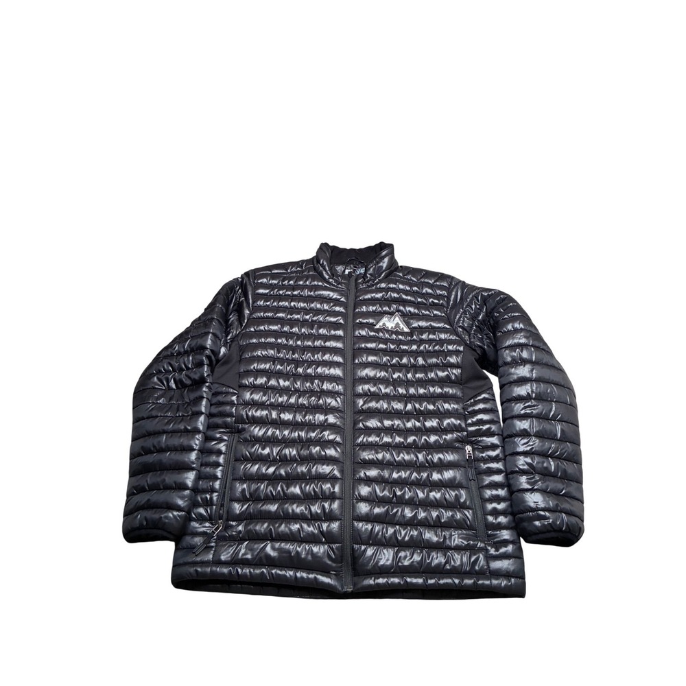Levelwear Puffer Jacket Black Full Zip Outdoor Activewear Men's Size Medium‎